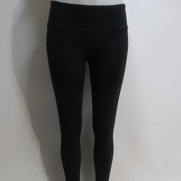 Womens ALO Black Print Leggings M - Picture 1 of 8